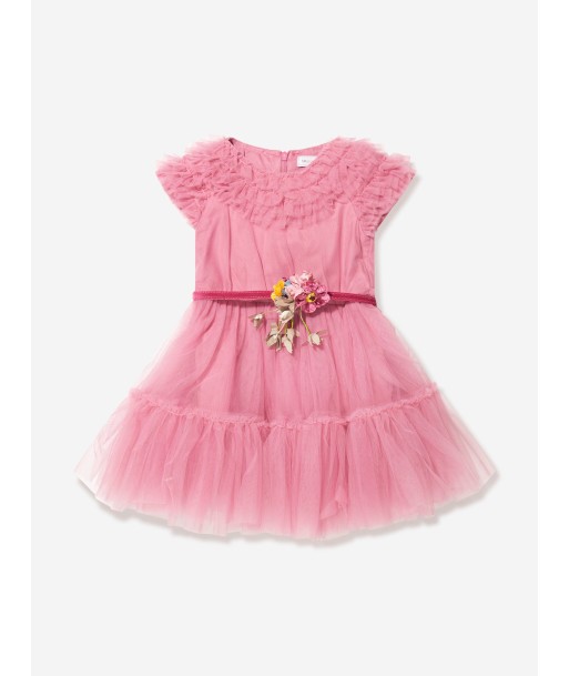 Monnalisa Girls Tulle Flower Dress l'achat 