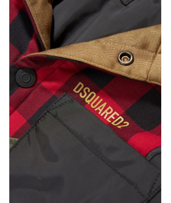 Dsquared2 Boys Checked Camo Contrast Over Jacket sélection de produits