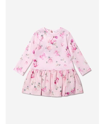 Monnalisa Baby Girls Rose Print Dress Voir les baskets