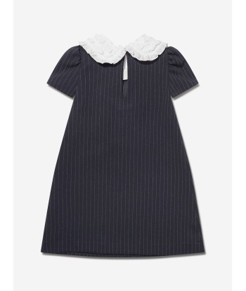 Monnalisa Girls Pinstripe Milano Bow Dress Les êtres humains sont 