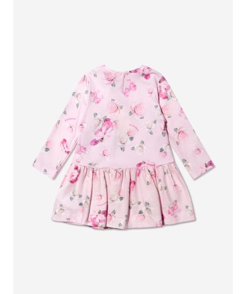 Monnalisa Baby Girls Rose Print Dress Voir les baskets