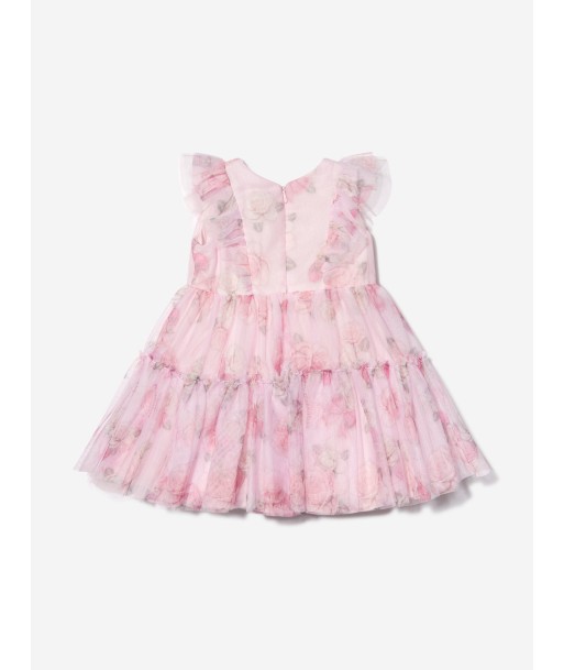 Monnalisa Baby Girls Tulle Rose Dress des créatures d'habitude