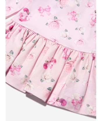 Monnalisa Baby Girls Rose Print Dress Voir les baskets