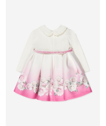 Monnalisa Baby Girls Neoprene Rose Dress meilleur choix