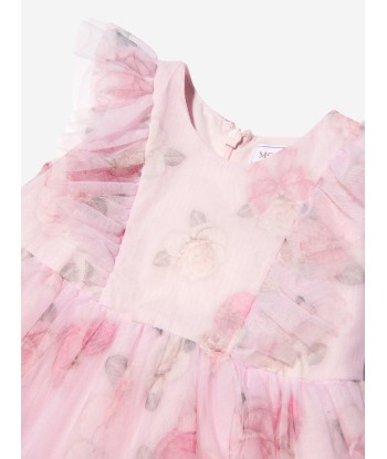 Monnalisa Baby Girls Tulle Rose Dress des créatures d'habitude