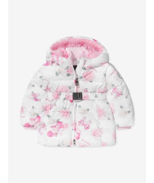 Monnalisa Baby Girls Down Padded Rose Jacket soldes