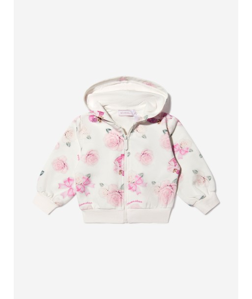 Monnalisa Baby Girls Rose Print Zip Up Top Vous souhaitez 