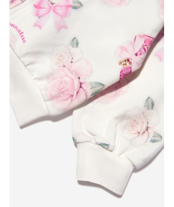 Monnalisa Baby Girls Rose Print Zip Up Top Vous souhaitez 