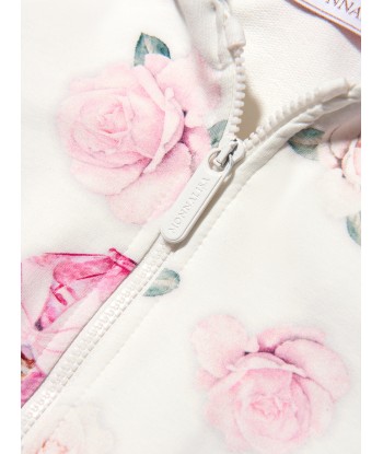 Monnalisa Baby Girls Rose Print Zip Up Top Vous souhaitez 