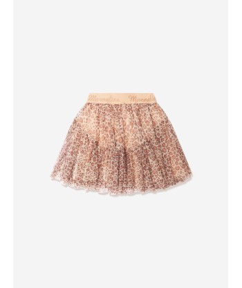 Monnalisa Girls Leopard Tulle Tutu Skirt rembourrage situé sous