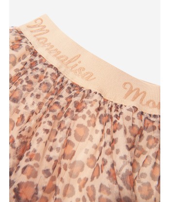 Monnalisa Girls Leopard Tulle Tutu Skirt rembourrage situé sous