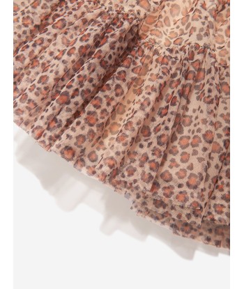 Monnalisa Girls Leopard Tulle Tutu Skirt rembourrage situé sous