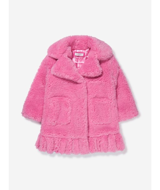 Monnalisa Girls Faux Fur Coat de pas cher