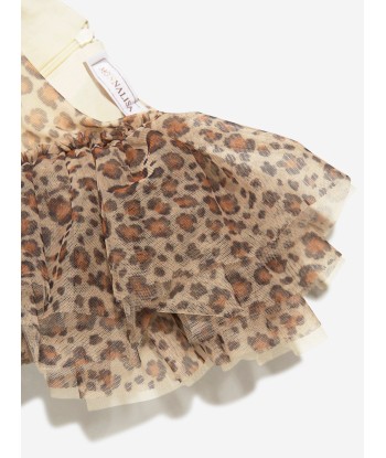 Monnalisa Girls Leopard Spotted Tutu Dress 2023