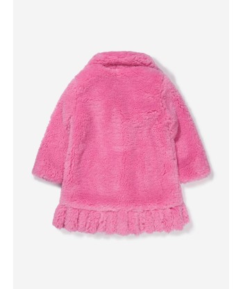 Monnalisa Girls Faux Fur Coat de pas cher