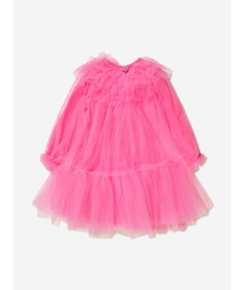 Monnalisa Girls Long Sleeve Tulle Dress en linge