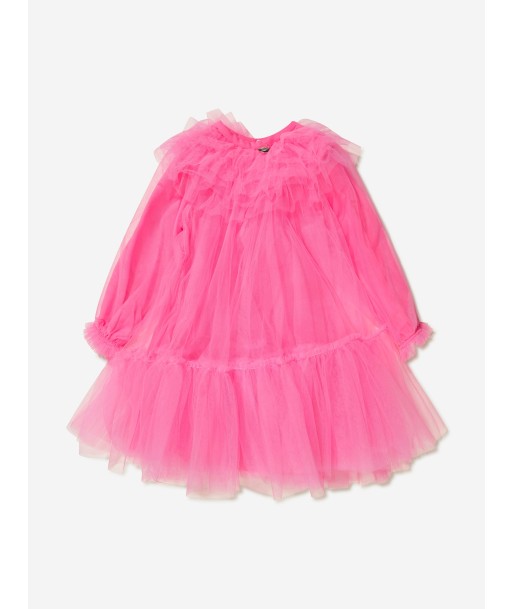 Monnalisa Girls Long Sleeve Tulle Dress en linge