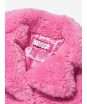 Monnalisa Girls Faux Fur Coat de pas cher