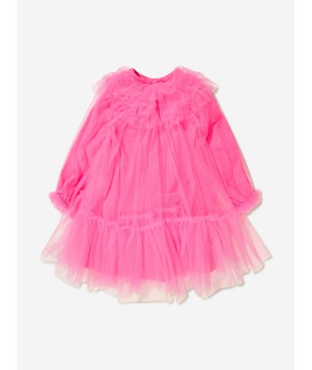 Monnalisa Girls Long Sleeve Tulle Dress en linge