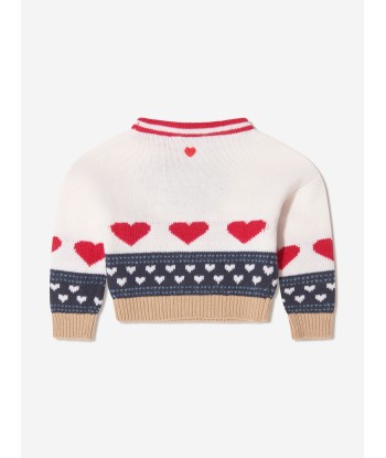 Monnalisa Girls Jacquard Teddy Bear Jumper online