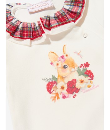 Monnalisa Baby Girls Bunny Print Babygrow la livraison gratuite