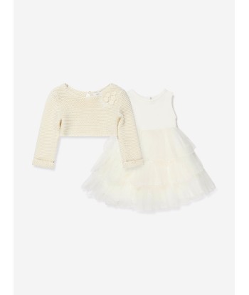 Monnalisa Baby Girls Snow Princess Dress en stock