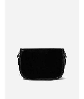 Monnalisa Girls PVC Shoulder Bag In Black français