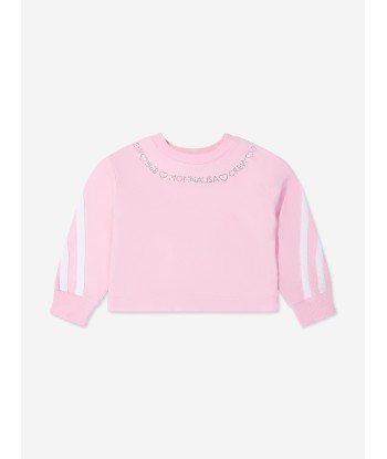 Monnalisa Girls Sporty Sweatshirt In Pink de pas cher