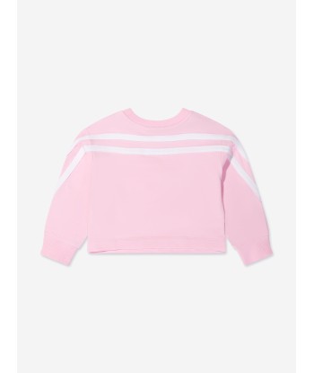 Monnalisa Girls Sporty Sweatshirt In Pink de pas cher