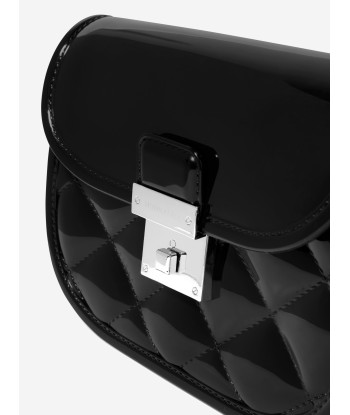 Monnalisa Girls PVC Shoulder Bag In Black français