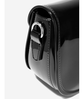 Monnalisa Girls PVC Shoulder Bag In Black français