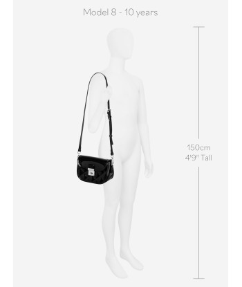 Monnalisa Girls PVC Shoulder Bag In Black français