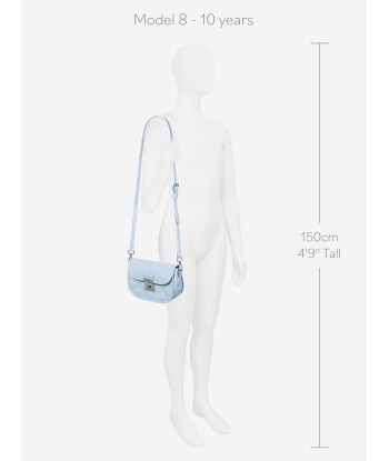 Monnalisa Girls PVC Shoulder Bag In Blue en ligne