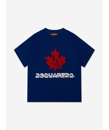 Dsquared2 Kids Slouch Fit Maple Leaf Logo T-Shirt sélection de produits