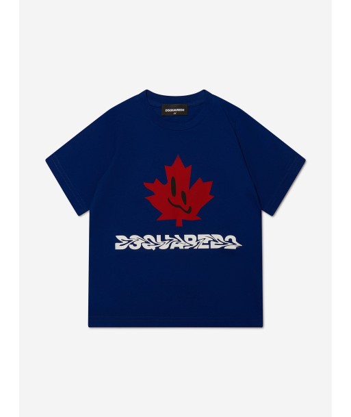 Dsquared2 Kids Slouch Fit Maple Leaf Logo T-Shirt sélection de produits