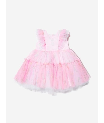 Monnalisa Baby Girls Tulip Tulle Dress In Pink pour bénéficier 