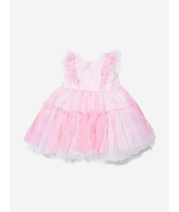 Monnalisa Baby Girls Tulip Tulle Dress In Pink pour bénéficier 