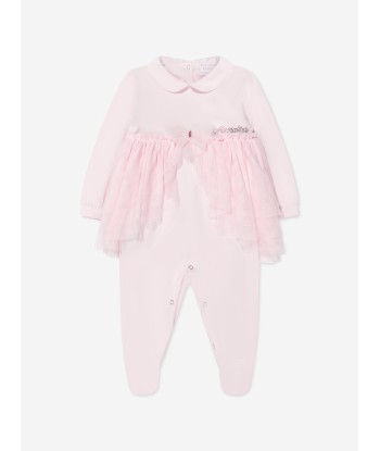 Monnalisa Baby Girls Party Chic Babygrow In Pink du meilleur 