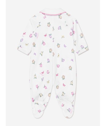 Monnalisa Baby Girls Butterflies Babygrow In White Faites des économies