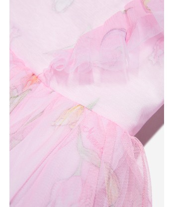 Monnalisa Baby Girls Tulip Tulle Dress In Pink pour bénéficier 