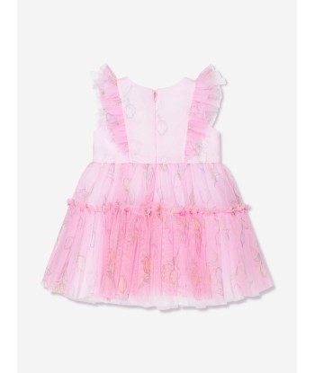 Monnalisa Baby Girls Tulip Tulle Dress In Pink pour bénéficier 