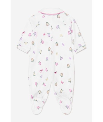 Monnalisa Baby Girls Butterflies Babygrow In White Faites des économies