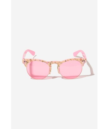 Monnalisa Girls Tulip Sunglasses With Case In Pink de l' environnement