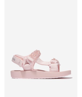 Monnalisa Girls Techno Soft Sandals in Pink Jusqu'à 80% De Réduction