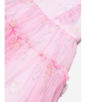 Monnalisa Baby Girls Tulip Tulle Dress In Pink pour bénéficier 