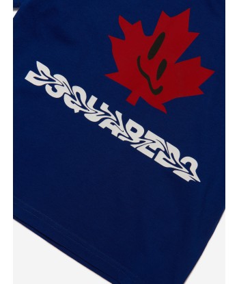 Dsquared2 Kids Slouch Fit Maple Leaf Logo T-Shirt sélection de produits