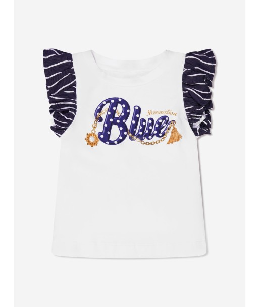 Monnalisa Girls Nautical T-Shirt in White 2 - 3 jours ouvrés.