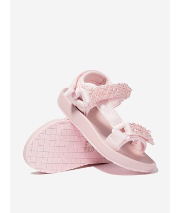 Monnalisa Girls Techno Soft Sandals in Pink Jusqu'à 80% De Réduction