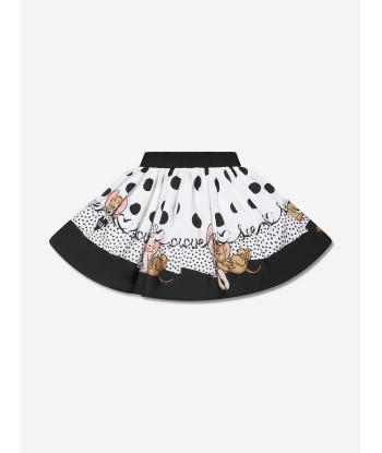 Monnalisa Girls Jerry And Cherie Polka Dot Skirt in White Comparez plus de prix