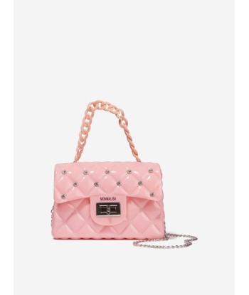 Monnalisa Girls Diamante Quilted Bag in Pink les ligaments